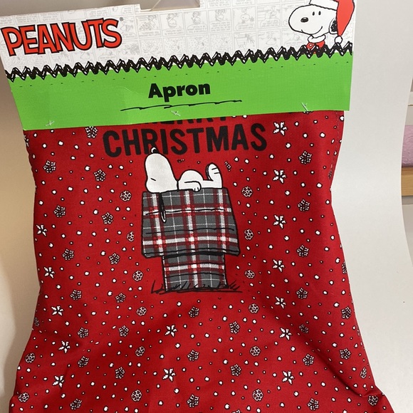 Snoopy apron & spoon rest set NWT! Merry Christmas and Joy print - Picture 14 of 16